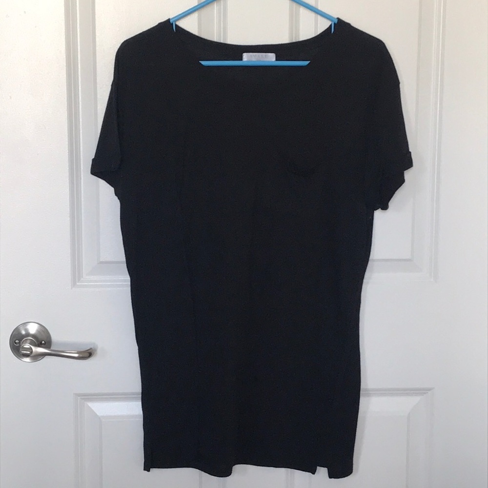 Black top with front pocket